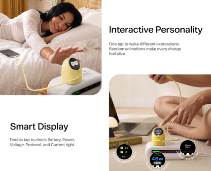 🔥Order Now & Get a FREE Charging Cable 🎁 45W Smart Display USB-C PD Fast Charger