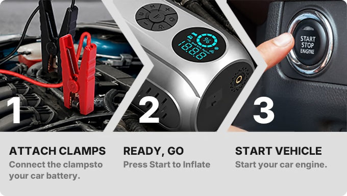 🛒Portable Power Station for Your Car — Don't Miss Out! 🔥 5-in-1 Car & Camping Air Compressor 🔋